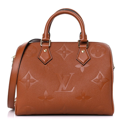 Louis Vuitton Empreinte Monogram Giant Speedy Bandouliere 25 Cognac 1 of 8