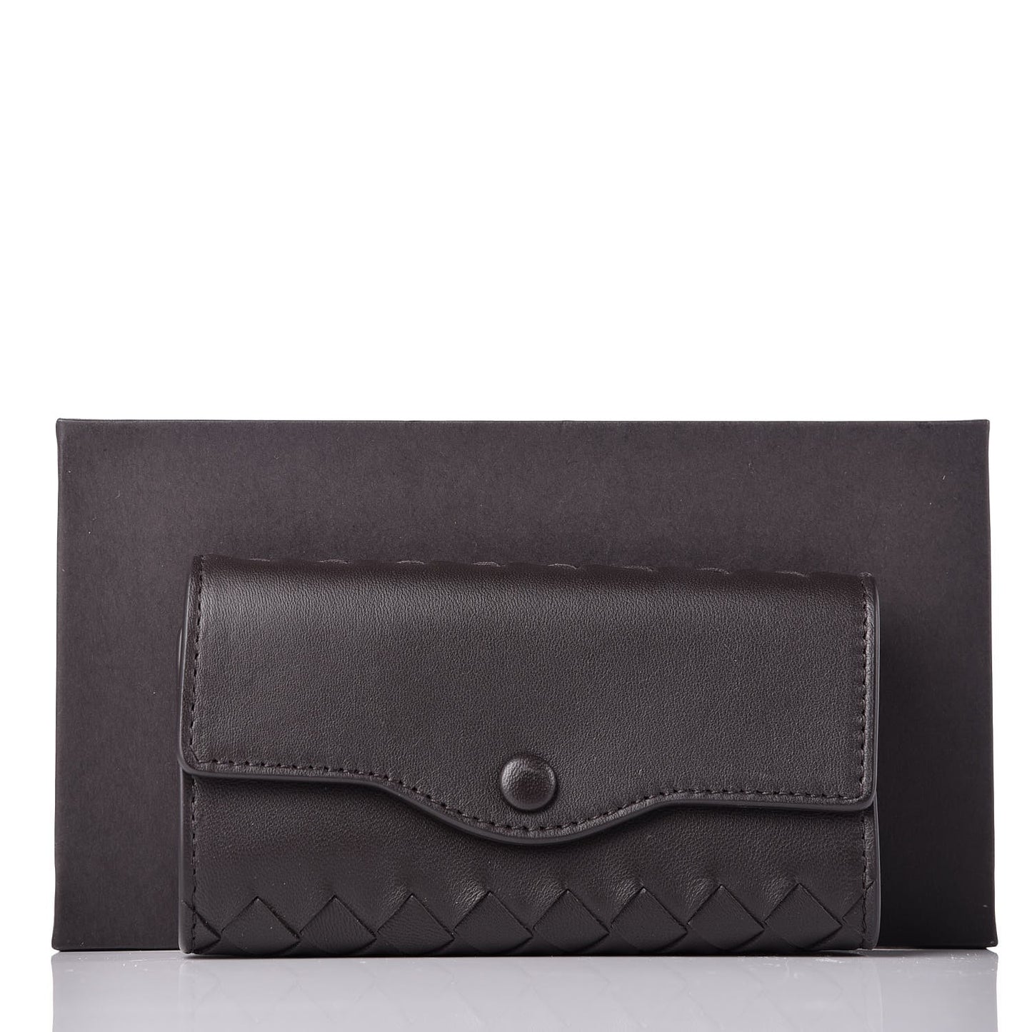 Nappa Intrecciato 6 Key Holder Espresso