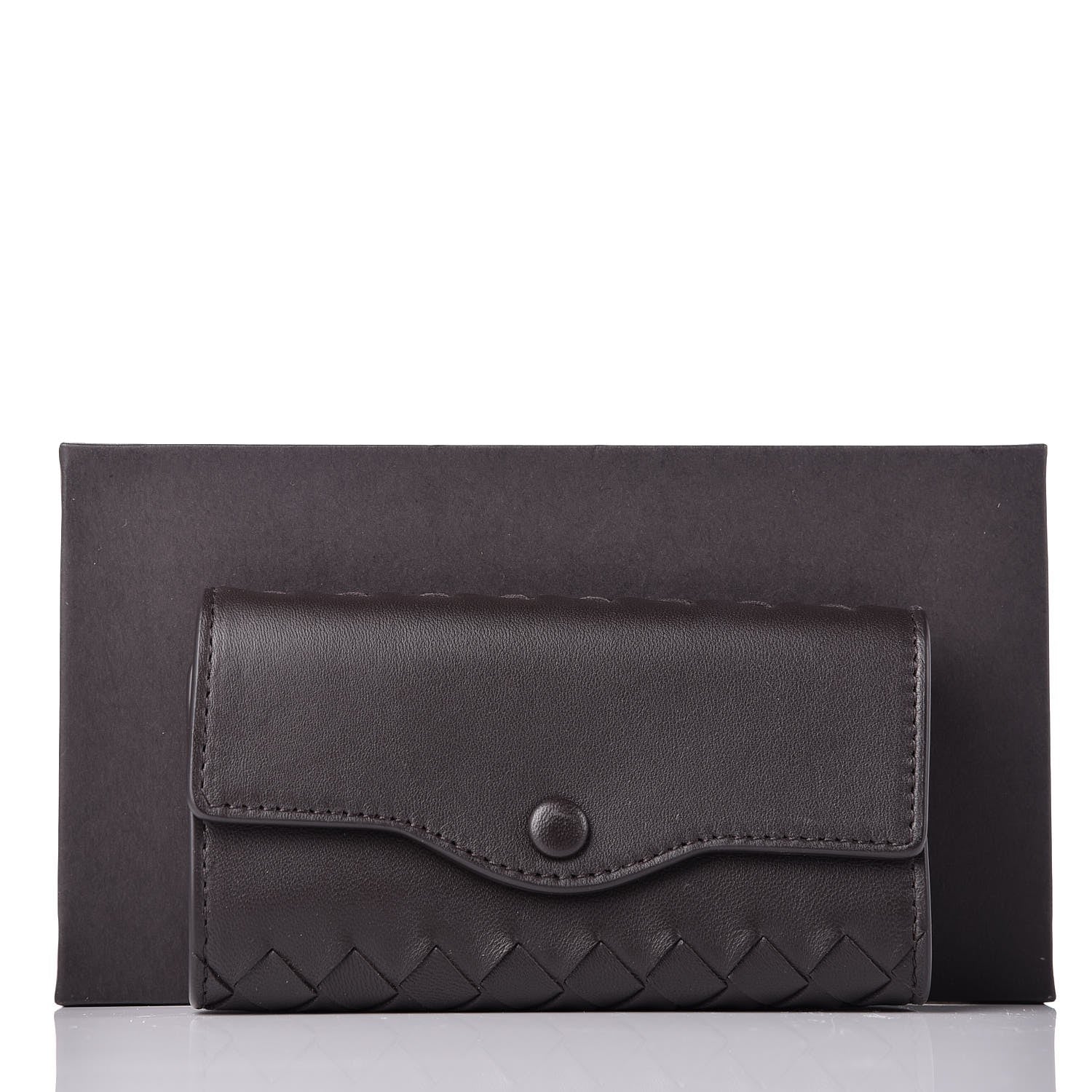 Bottega Veneta Nappa Intrecciato 6 Key Holder Espresso 7 of 7