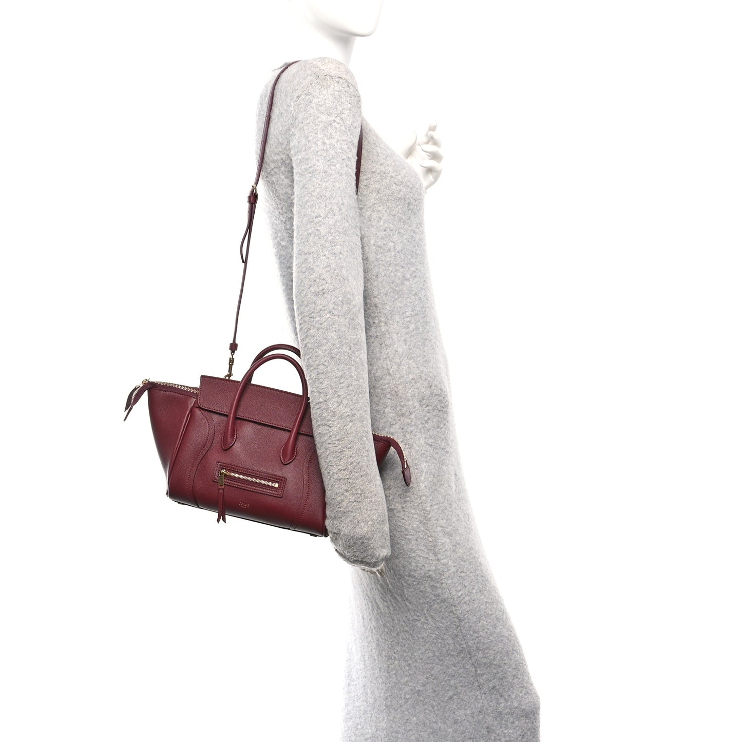 Grained Calfskin Little New Luggage Syrah