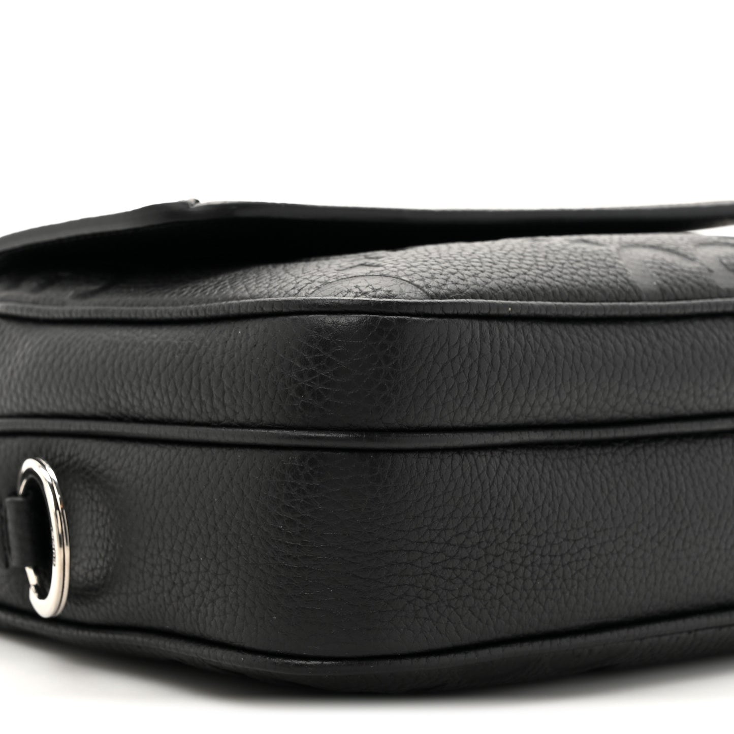 Piuma Calfskin Jumbo GG Embossed Small Messenger Bag Black