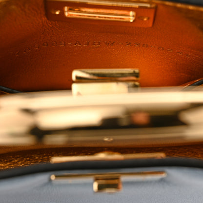 Fendi Nappa Rainbow Inlay Nano Peekaboo Maxi Handle Satchel Azzurro Baby Multicolor 8 of 12