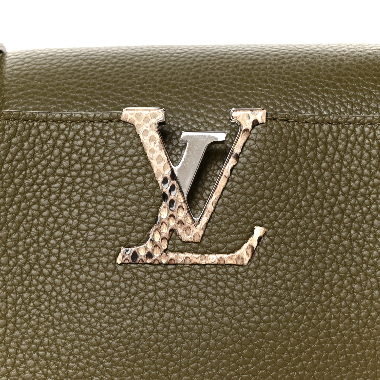 Louis Vuitton Taurillon Snakeskin Capucines BB Emerald 7 of 9