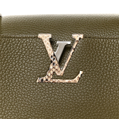 Louis Vuitton Taurillon Snakeskin Capucines BB Emerald 7 of 9