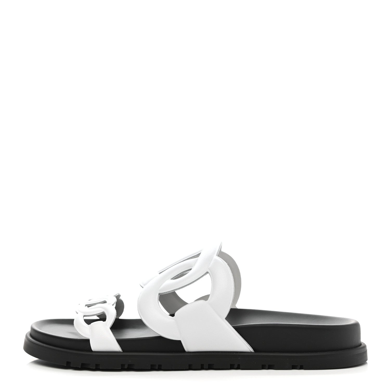 Hermes Nappa Extra Sandals 38.5 White 1 of 8