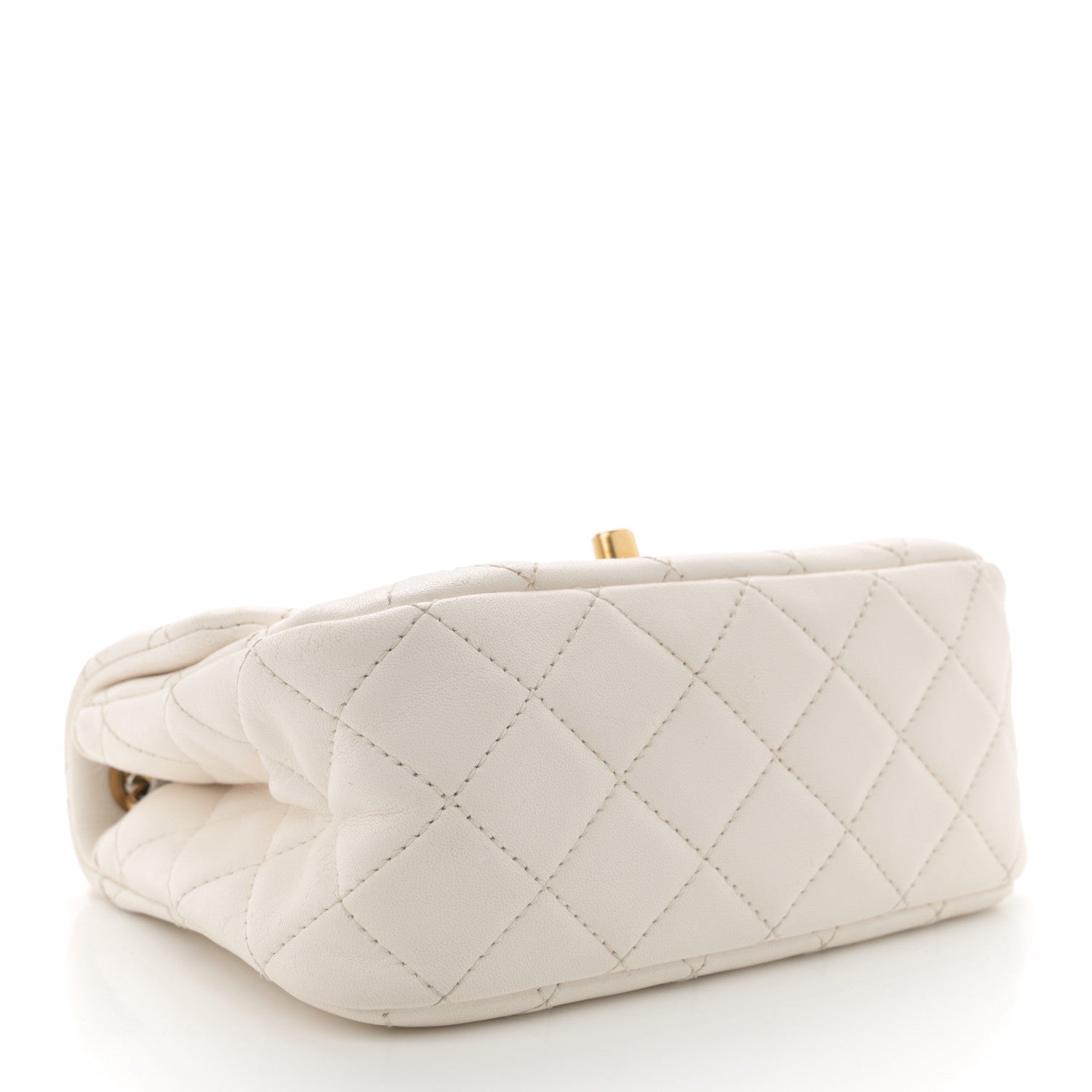Chanel Lambskin Quilted Mini Pearl Crush Flap White 4 of 15