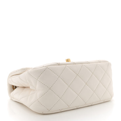 Chanel Lambskin Quilted Mini Pearl Crush Flap White 4 of 15