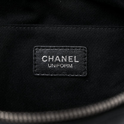 Chanel Grained Calfskin Quilted Waist Belt Bag Black 6 of 9