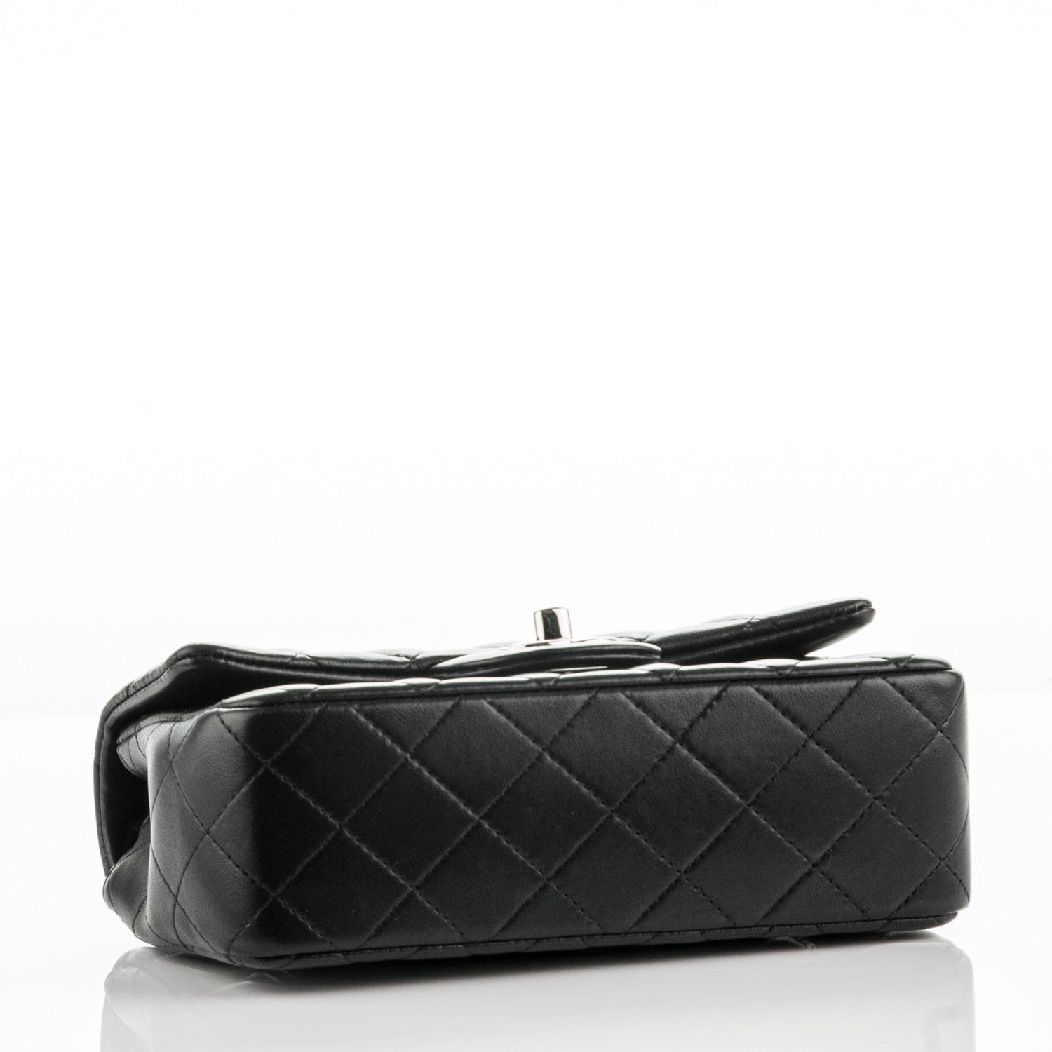 Chanel Lambskin Quilted Mini Rectangular Flap Black 4 of 8