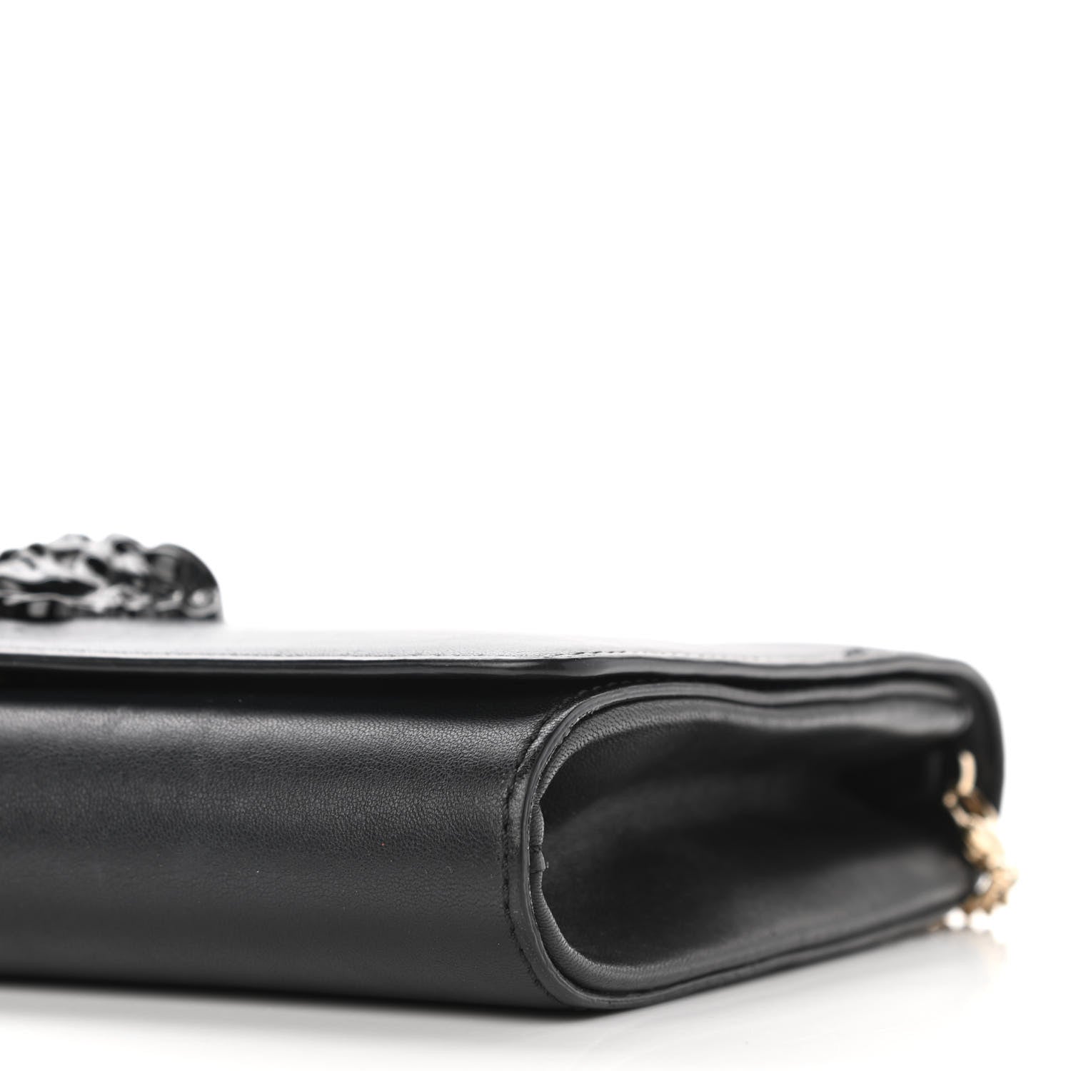 Versace Vitello Palazzo Medusa Evening Clutch Bag Black 9 of 9