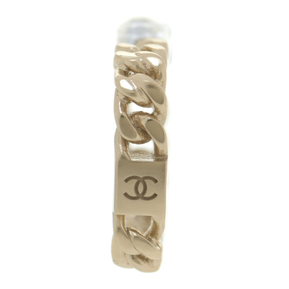 Chanel CC Chain Hoop Earrings Gold 3 of 6