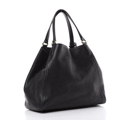 Gucci Pebbled Calfskin Medium Soho Shoulder Bag Black 2 of 13