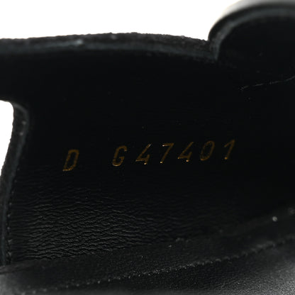 Chanel Suede Calfskin Platform CC Sandals 35 Black 9 of 10