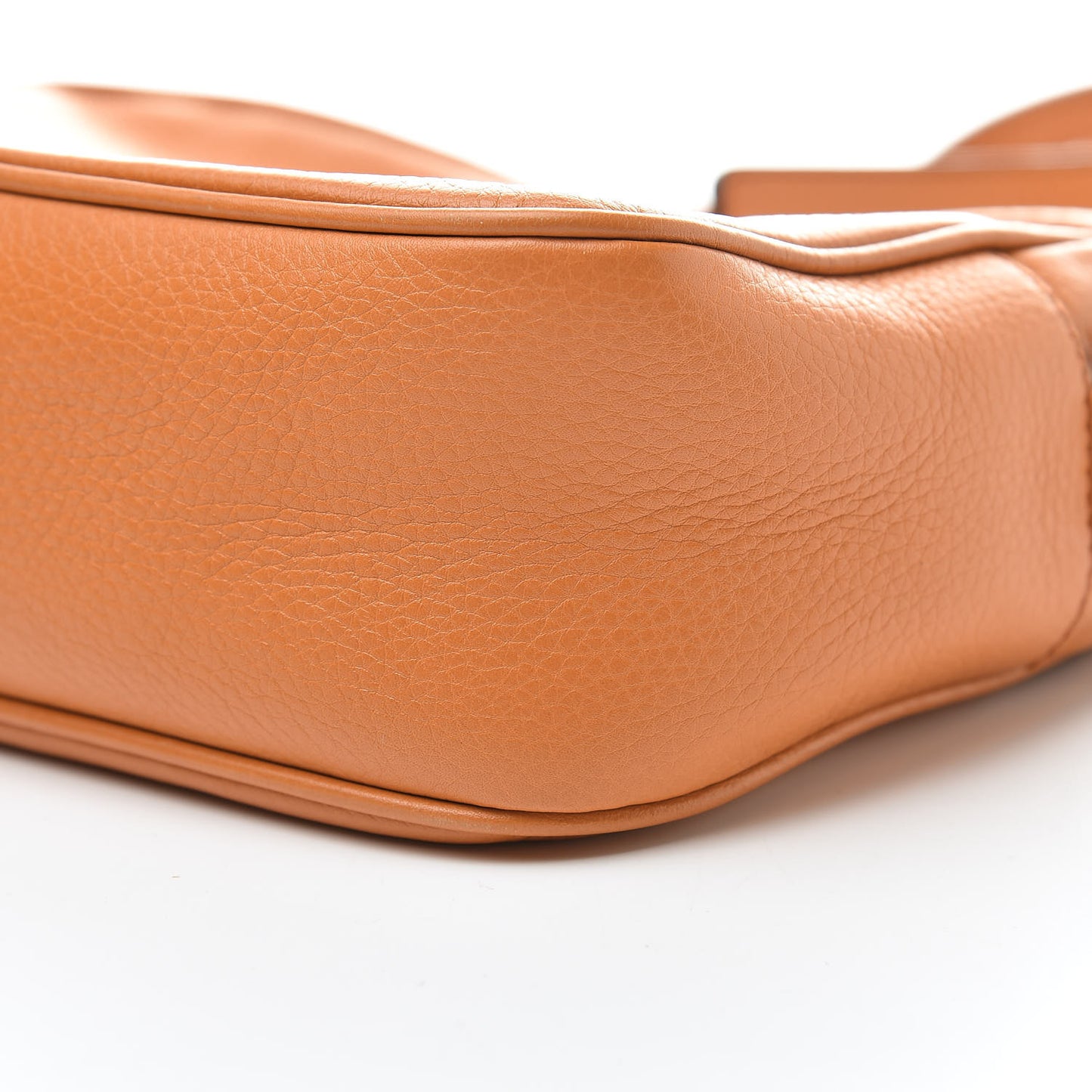 Pebbled Calfskin Small Soho Disco Bag Curcuma