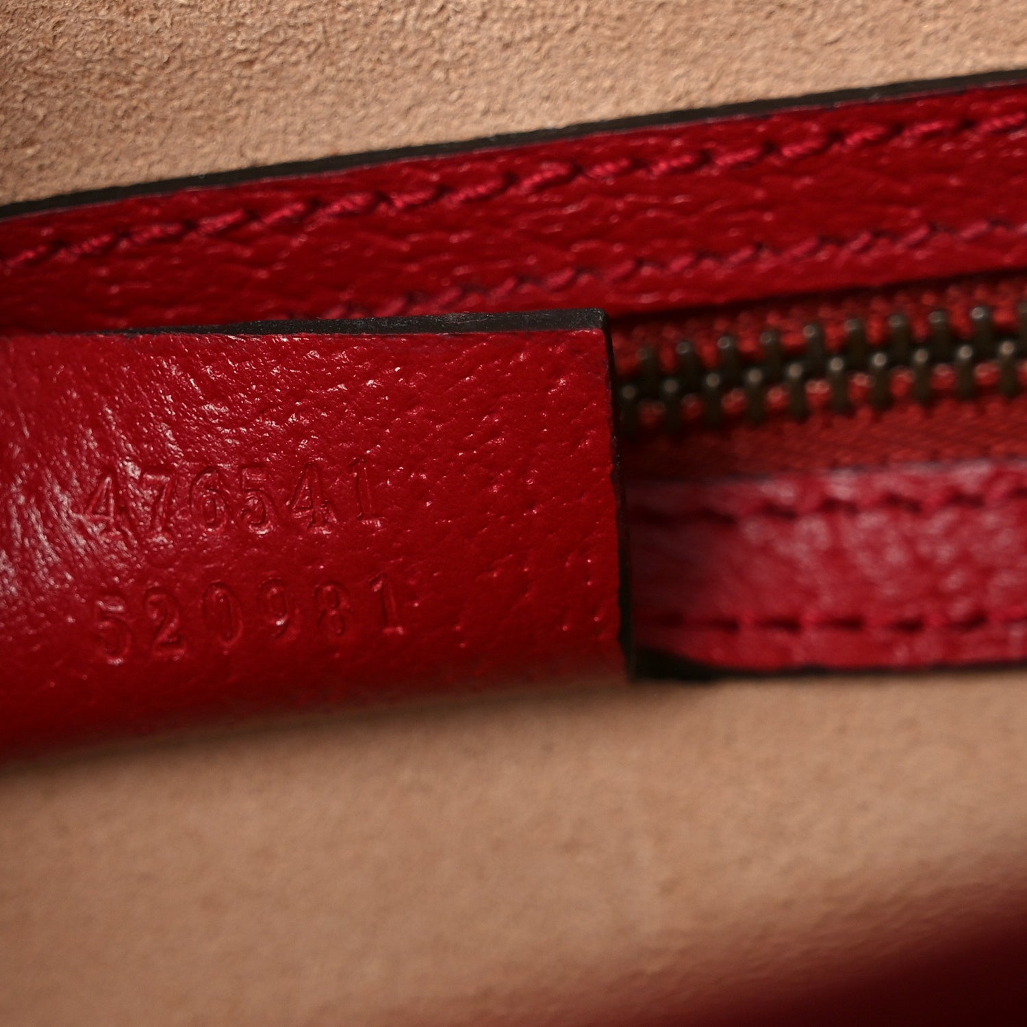 Gucci GG Supreme Monogram Small Queen Margaret Top Handle Bag Red 6 of 9