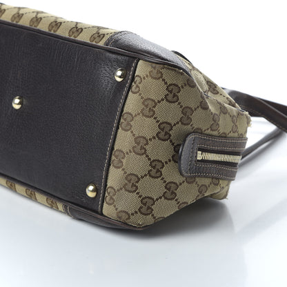 Gucci Monogram Small Princy Satchel Dark Brown 8 of 14