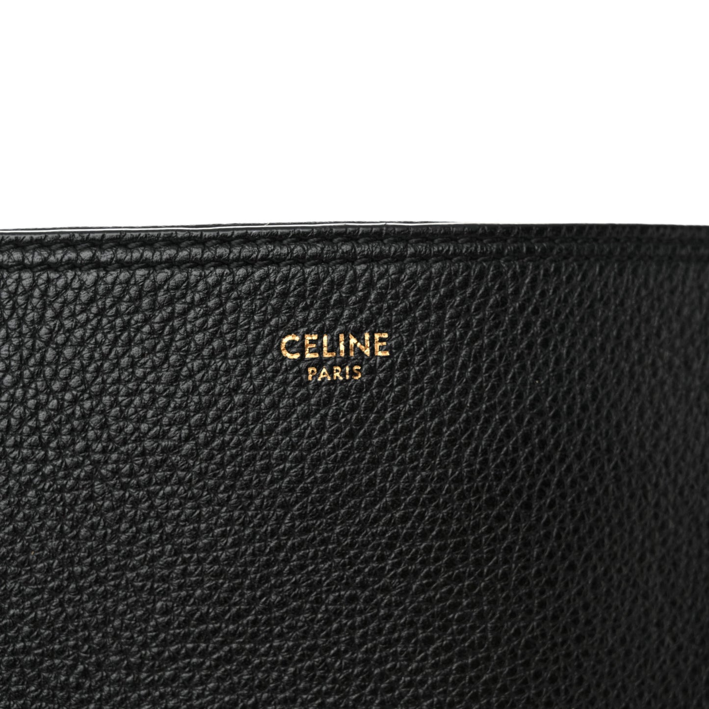Soft Grained Calfskin Medium Bucket Bag Black
