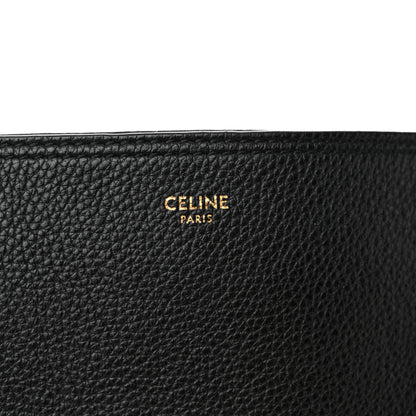Celine Soft Grained Calfskin Medium Bucket Bag Black 6 of 15