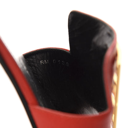 Givenchy Goatskin 4G Flat Sandals 35.5 Red 11 of 11