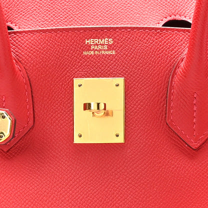 Hermes Epsom Birkin 30 Rouge Casaque 5 of 12