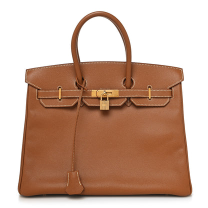 Hermes Courchevel Birkin 35 Gold 1 of 12