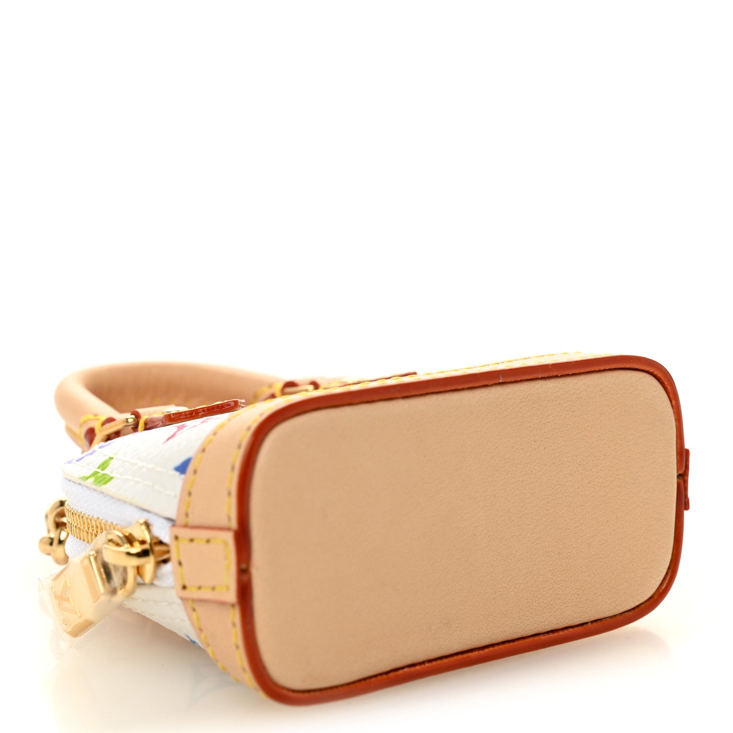 Louis Vuitton LV x TM Monogram Multicolor Micro Alma Bag Charm White 4 of 9