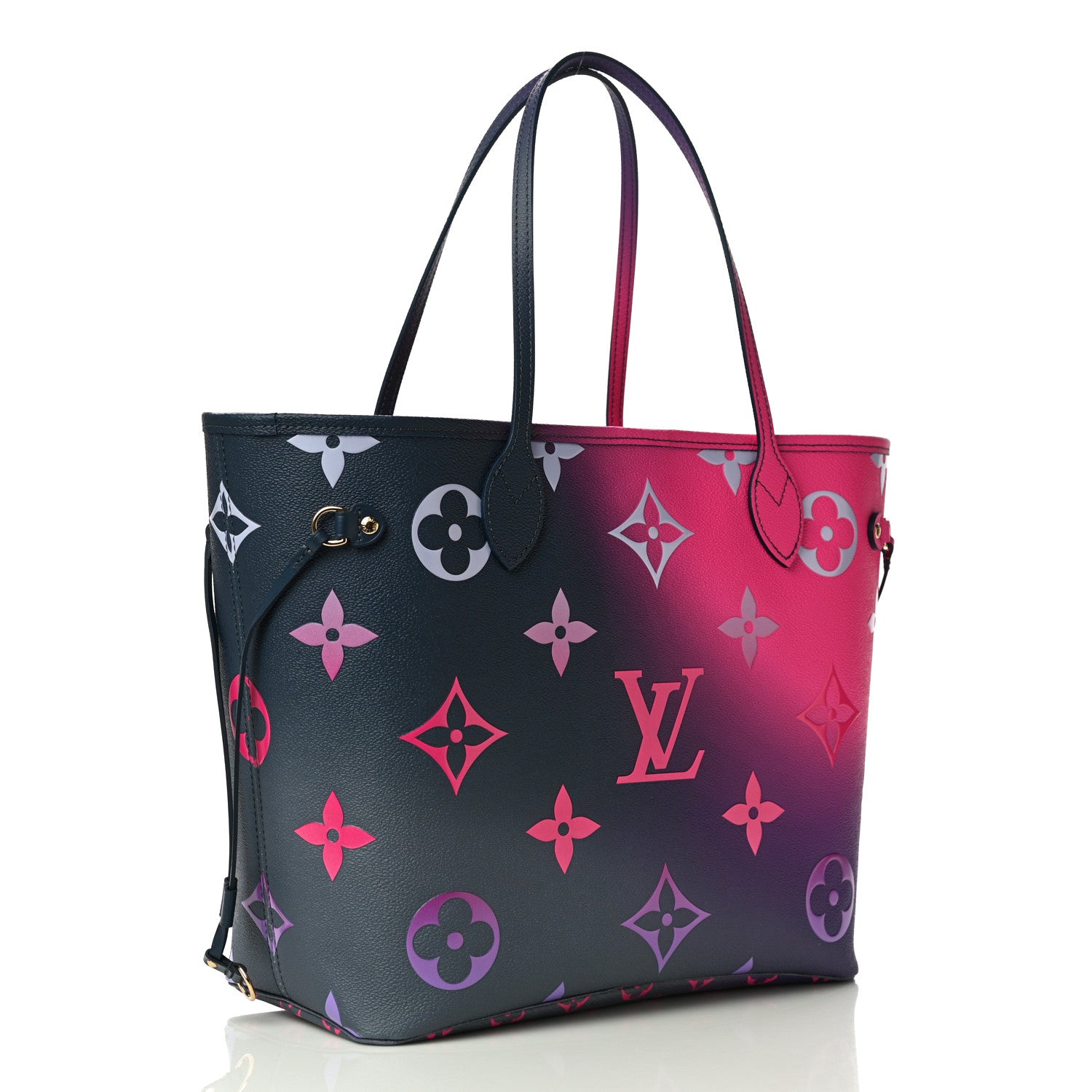 Louis Vuitton Monogram Giant Spring In The City Neverfull MM Midnight Fuchsia 3 of 9