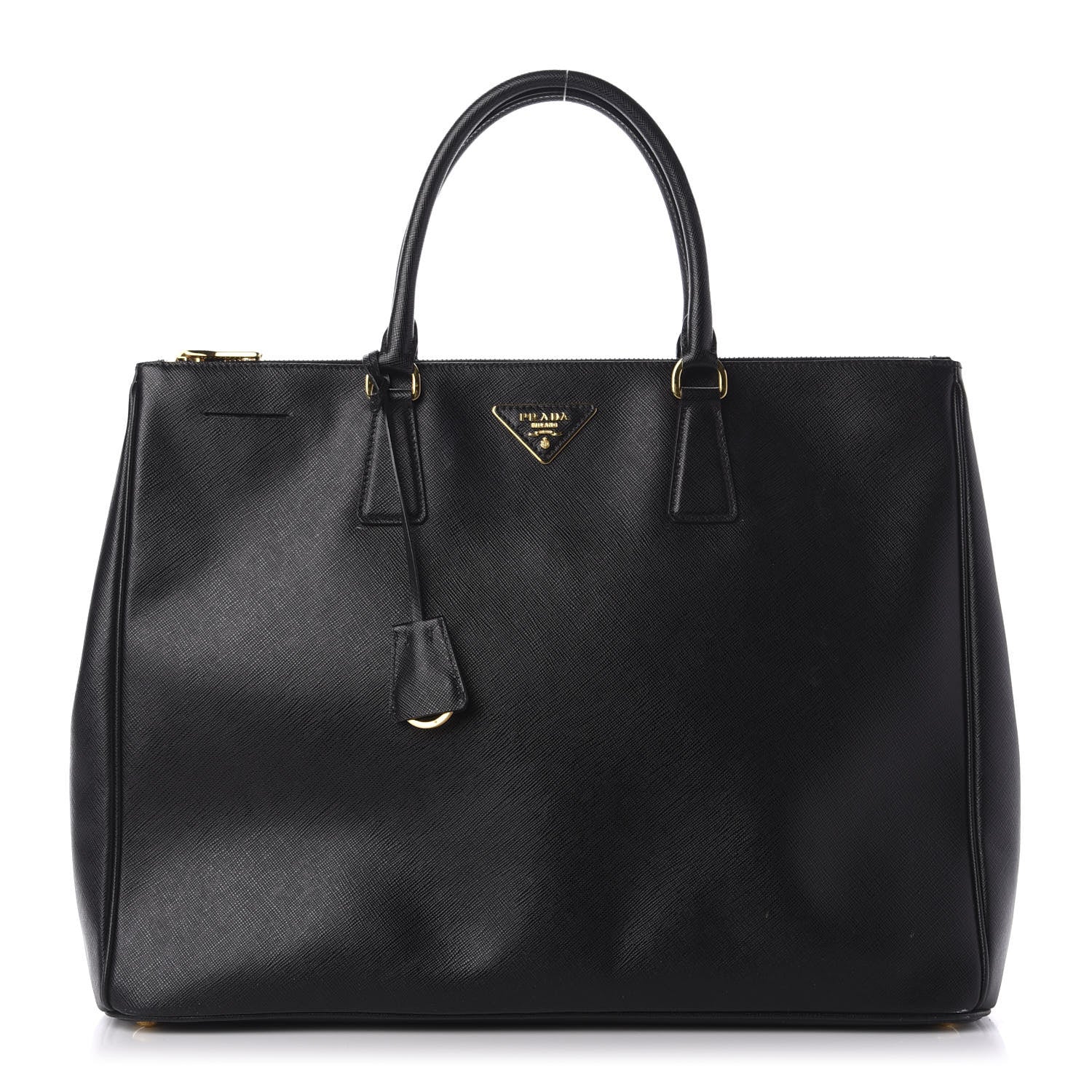 Prada Saffiano Lux Extra Large Galleria Double Zip Tote Black 1 of 14