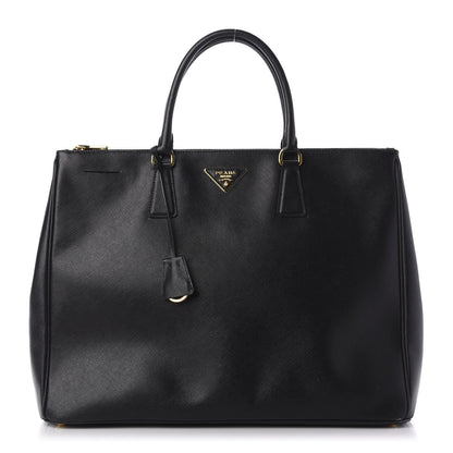 Prada Saffiano Lux Extra Large Galleria Double Zip Tote Black 1 of 14