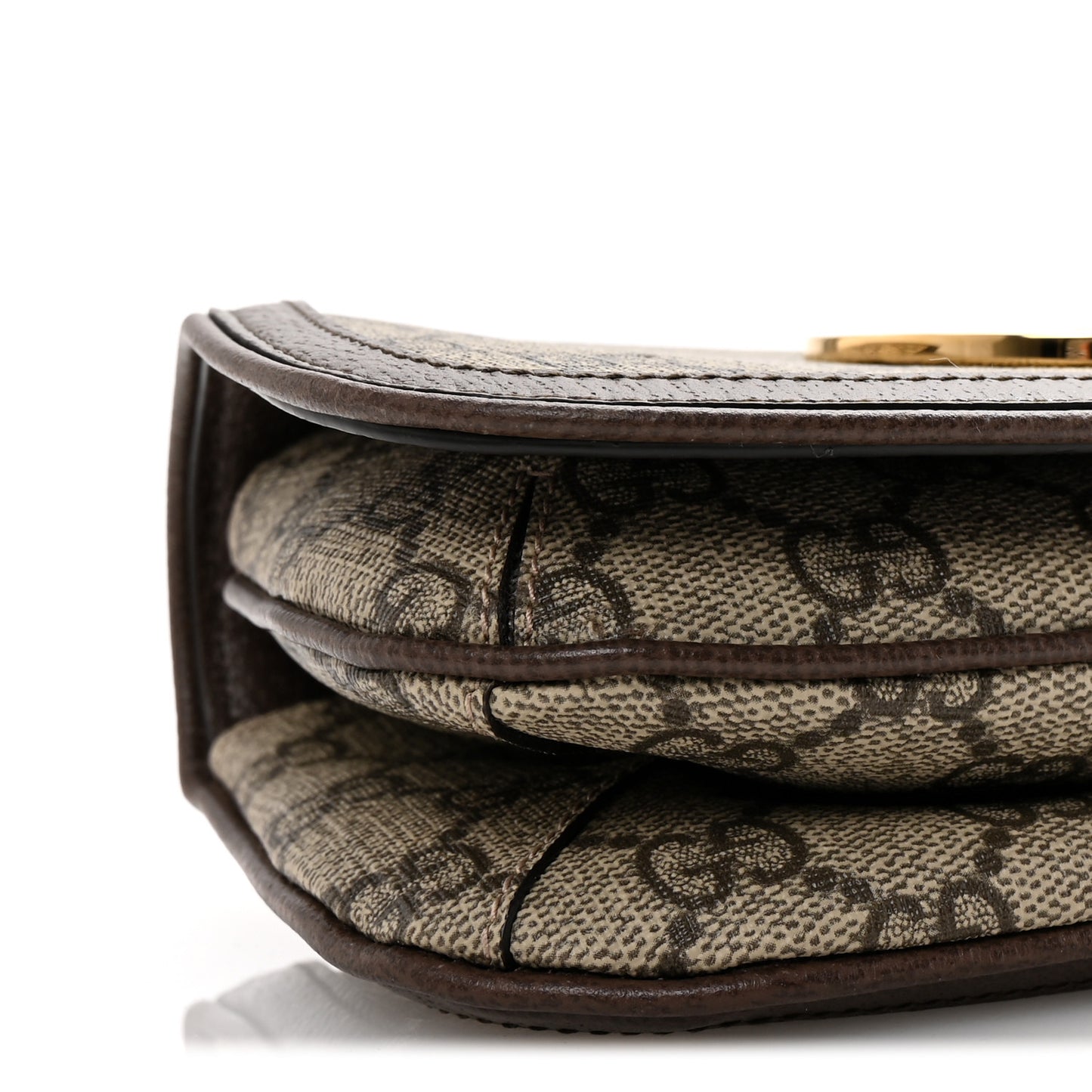 GG Supreme Monogram Textured Dollar Calfskin Blondie Belt Bag 95 38 Beige Ebony New Acero