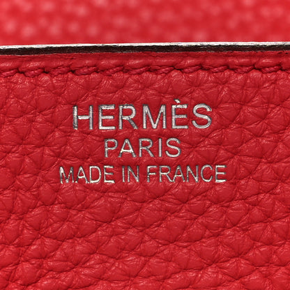 Hermes Taurillon Clemence Birkin 35 Bougainvillea 5 of 11