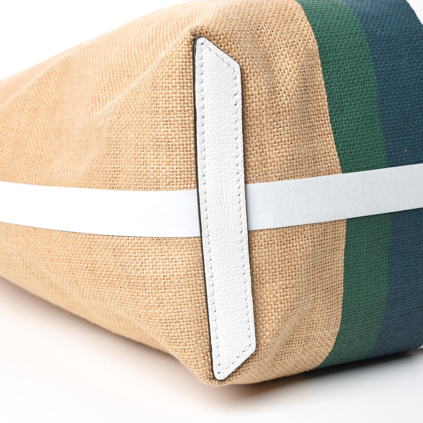 Raffia Stripes Medium The Giant Tote Bag Chalk White
