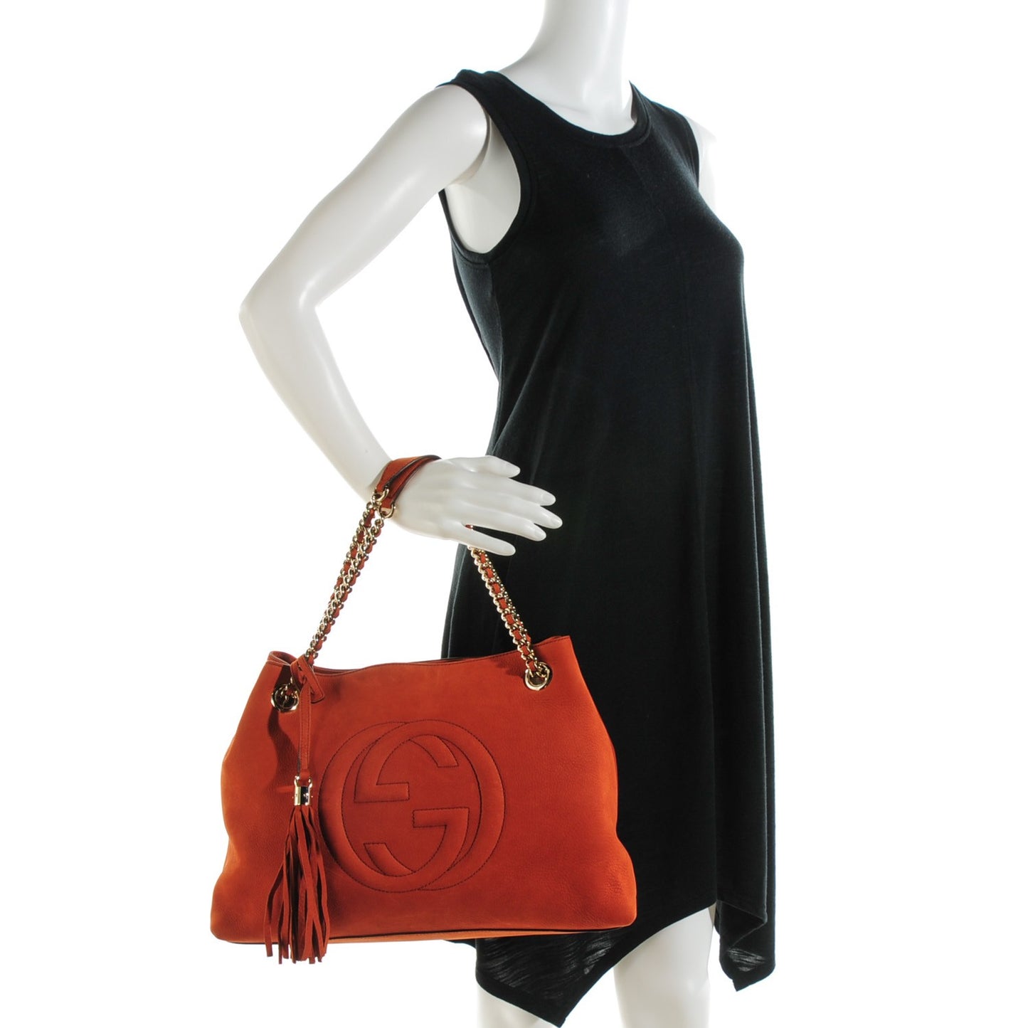 Vitello Range Medium Soho Chain Shoulder Bag Old Whisky