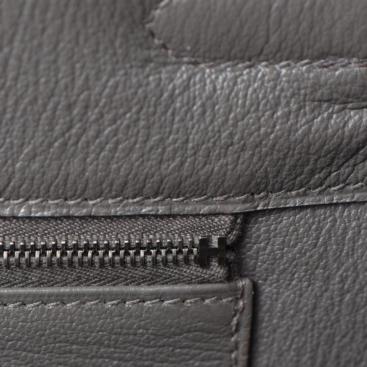 Hermes Taurillon Clemence Birkin 35 Etain 20 of 34