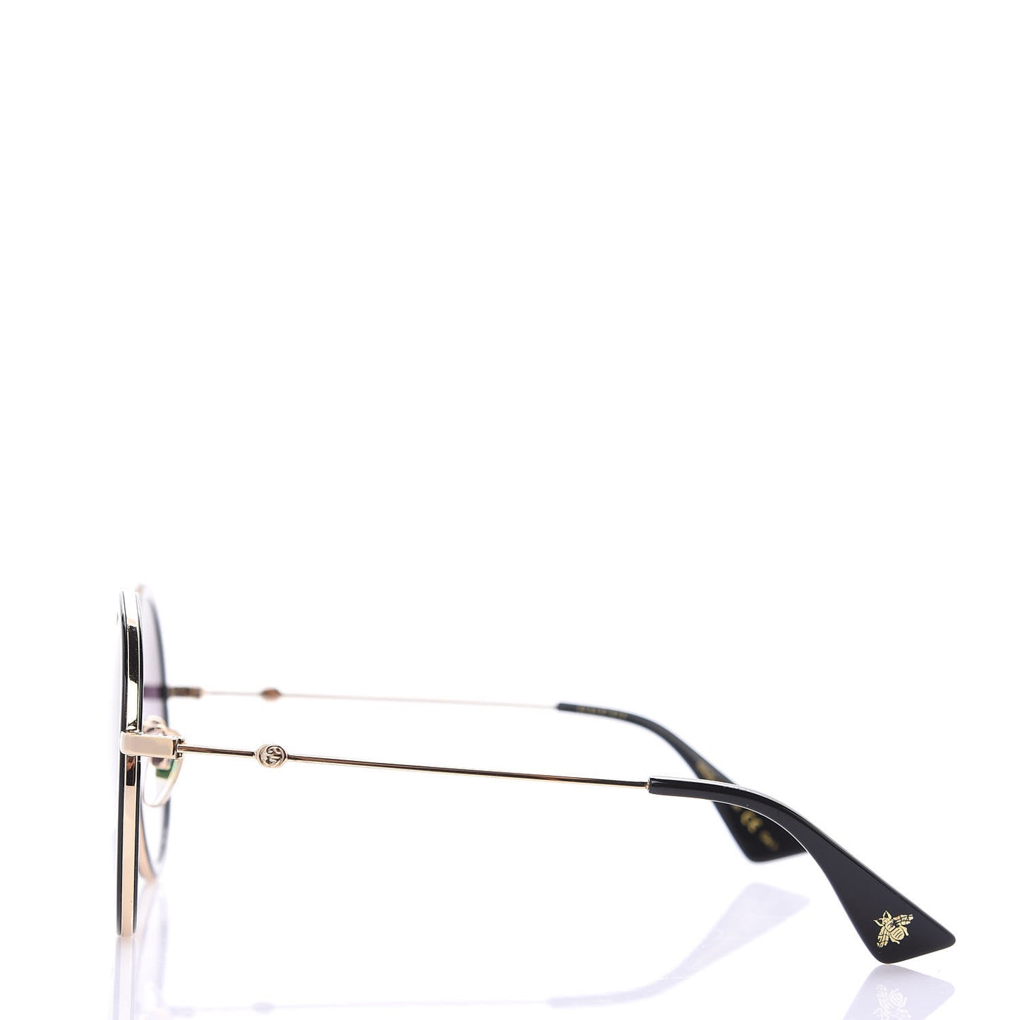 Round Frame Sunglasses GG0061S Black