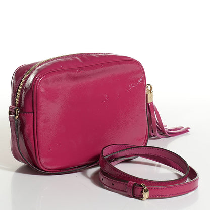 Gucci Soft Patent Small Soho Disco Bag Bright Bougainvillea 3 of 9