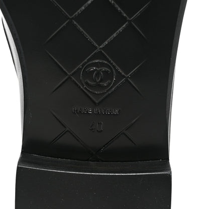 Chanel Lambskin Quilted CC Turnlock Loafers 40 Black 6 of 8