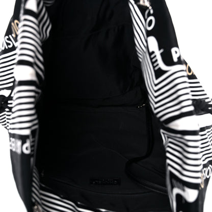 Chanel Canvas CC Paris Venice Bon Bon Tote Black White 5 of 11