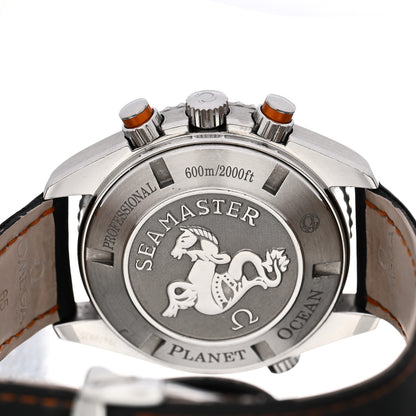 Omega Stainless Steel Calfskin 45mm Seamaster Planet Ocean Chronograph Automatic Watch Black 2918.50.00 4 of 6