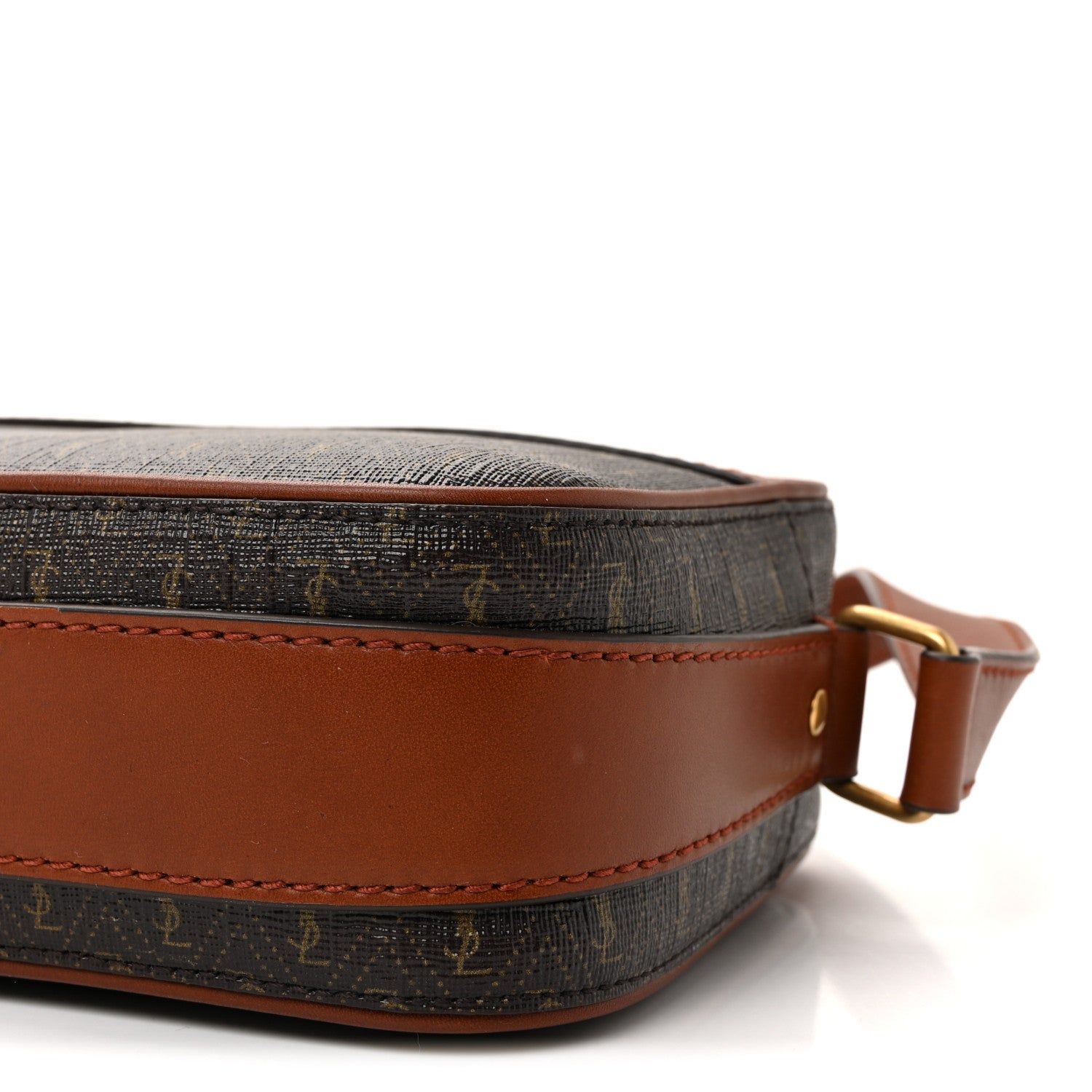 Saint Laurent Canvas Smooth Calfskin Le Monogramme Camera Bag Chestnut 9 of 9