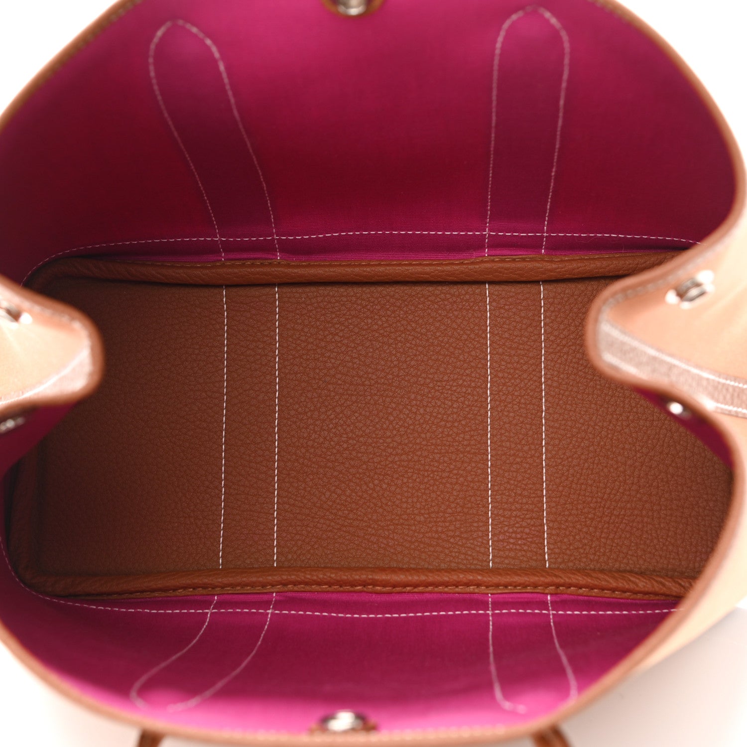 Hermes Toile Militaire Vache Country Verso Garden Party 30 TPM Gold Dune Magnolia 4 of 10