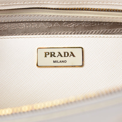 Prada Saffiano Medium Galleria Double Zip Tote Talco 6 of 10