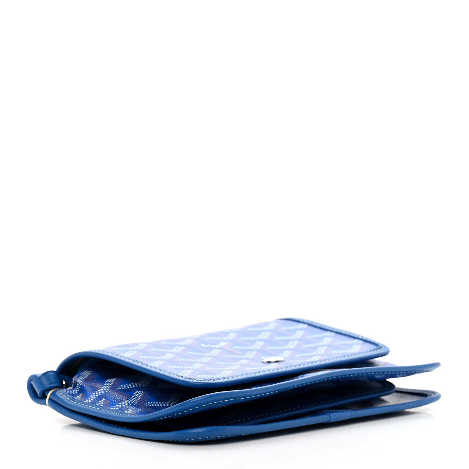 Goyard Goyardine Plumet Wallet Clutch Blue 4 of 8