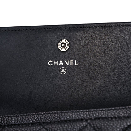 Chanel Caviar Quilted Medium Boy Flap Wallet Black 6 of 13