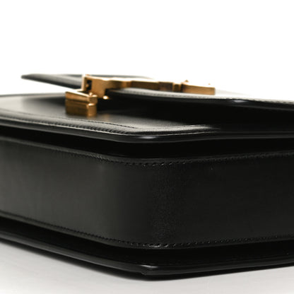 Saint Laurent Box Calfskin Monogram Medium Solferino Satchel Black 11 of 12
