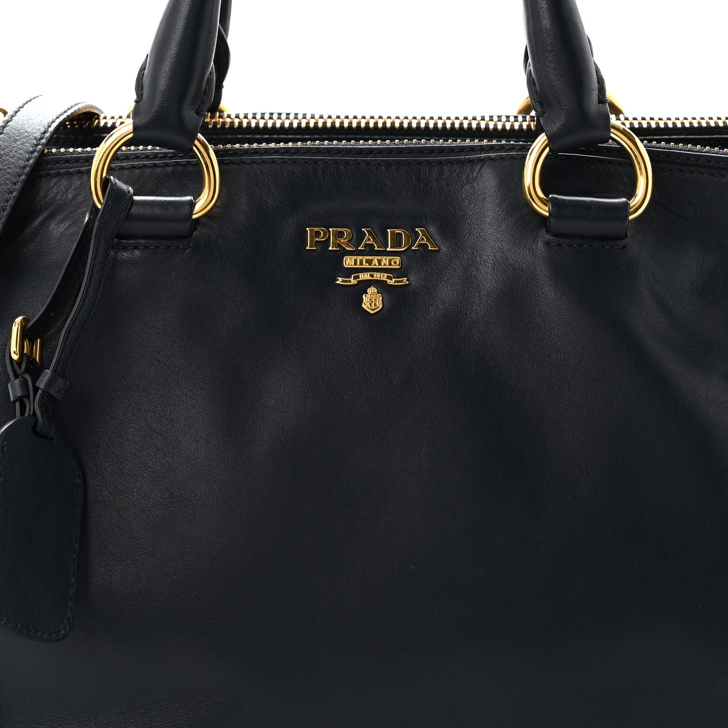 Soft Calfskin Double Zip Shoulder Bag Baltico