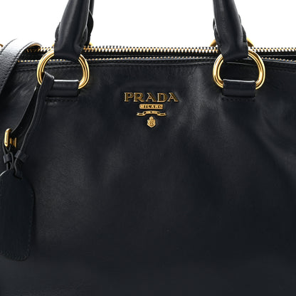 Prada Soft Calfskin Double Zip Shoulder Bag Baltico 8 of 11