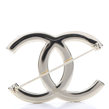 Chanel Pearl Crystal Bright Young Thing CC Brooch Gold 3 of 5