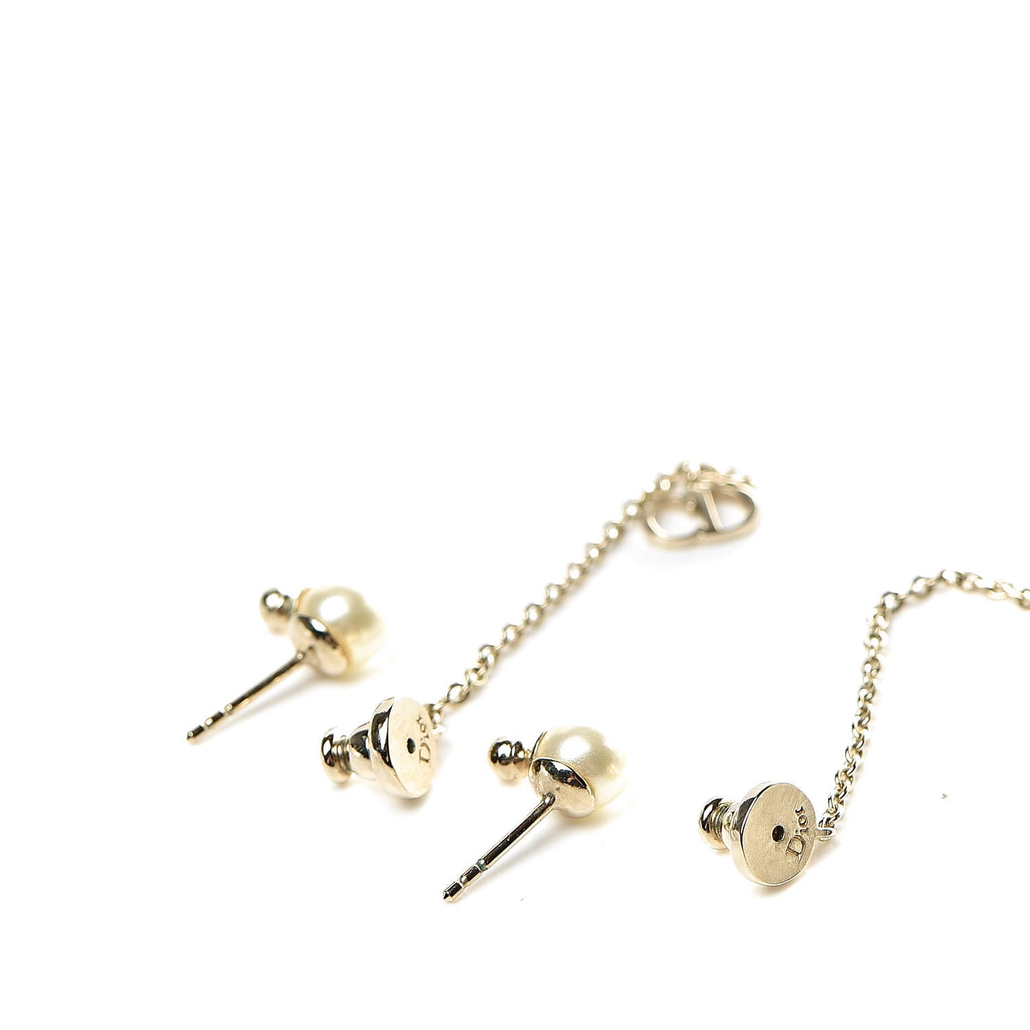 Pearl La Petite Tribale Dangle Chain Earrings Gold