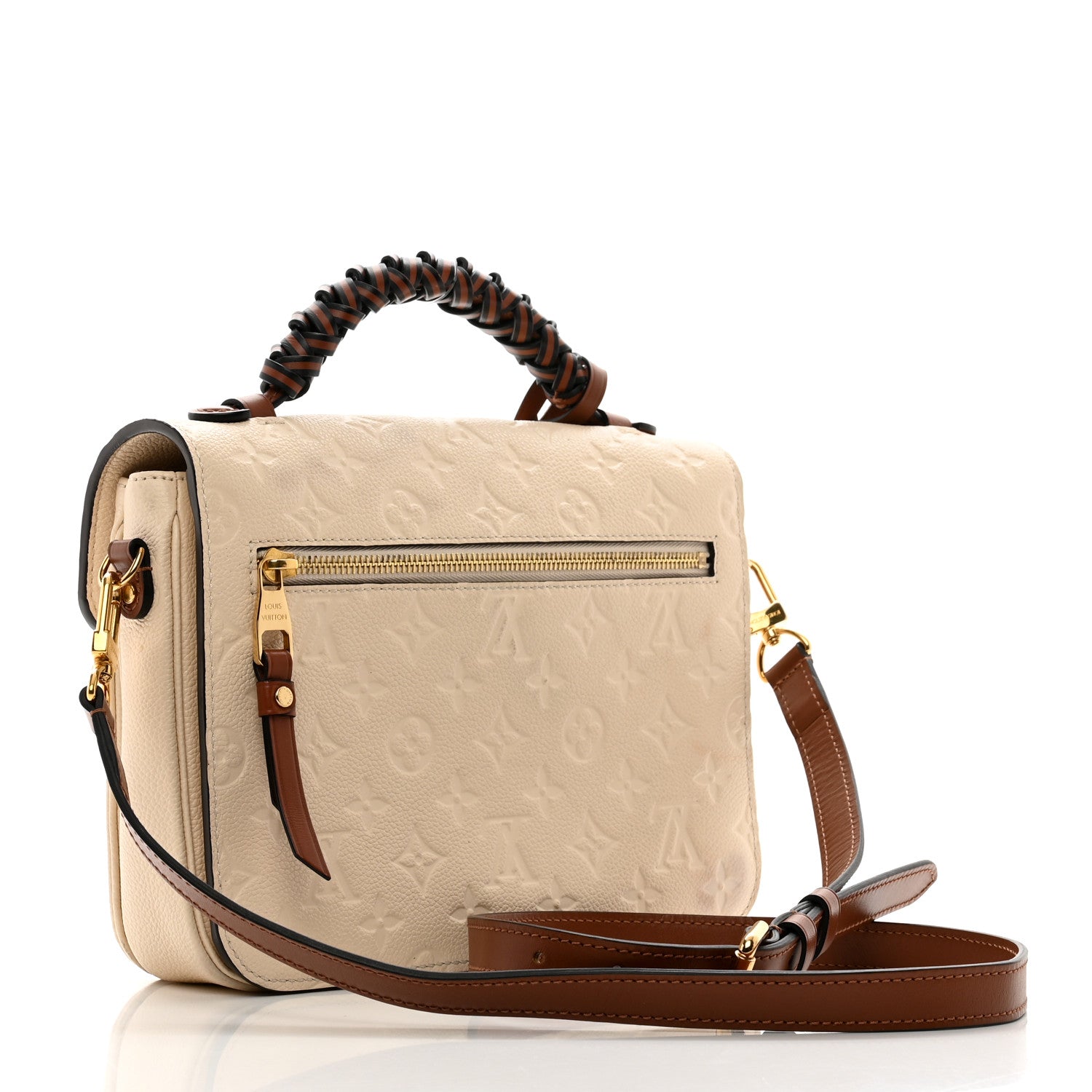 Louis Vuitton Empreinte Braided Pochette Metis Creme Beige Caramel 3 of 13